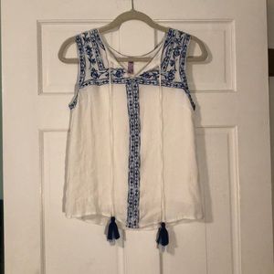 Francesca’s tank with tassels